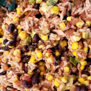 Mexican chicken and rice salad