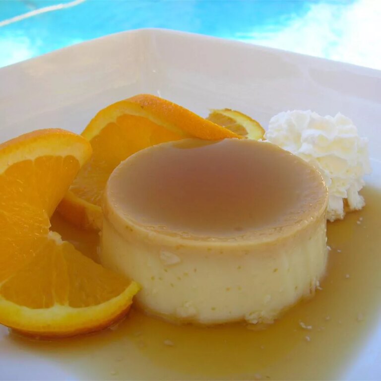 Coconut cheese flan (flan de coco y queso)