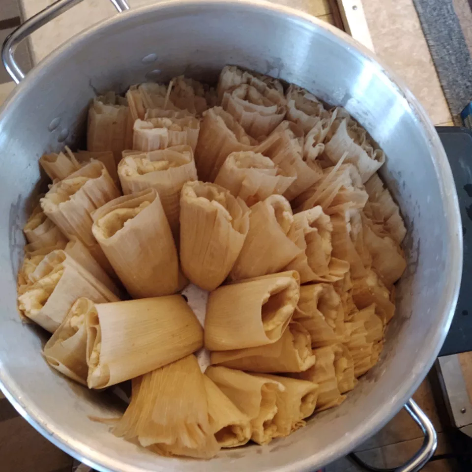 Sweet pineapple tamales