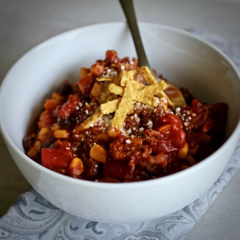 Mexican chorizo black bean chili