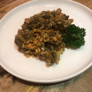 Ground beefÂ lentil curry