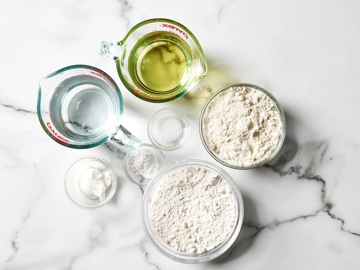 ingredients gathered to make gorditas 