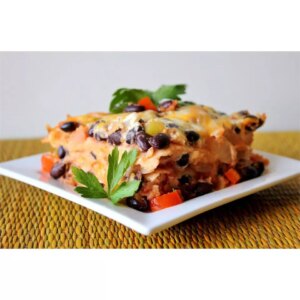 Black bean lasagna