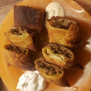 Mexican egg rolls