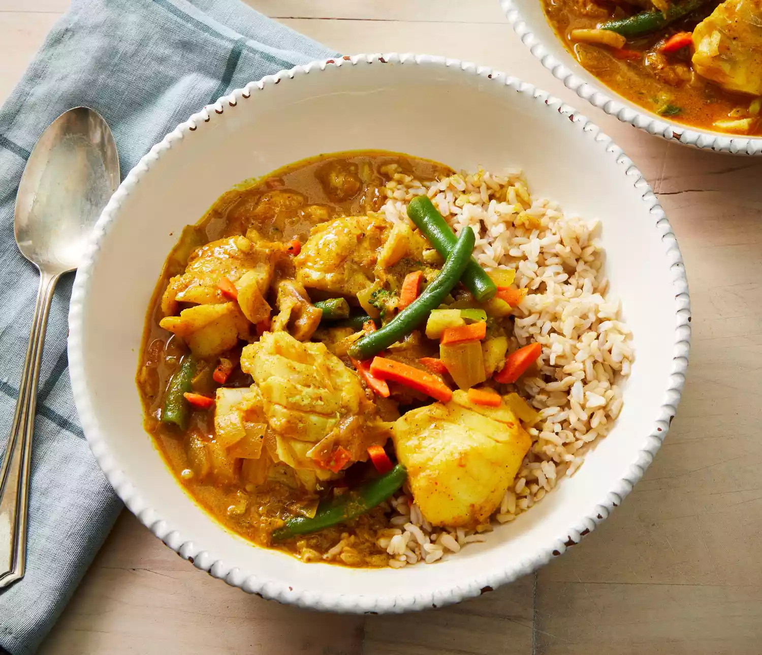 Coconut curry fish