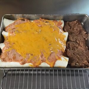 Creamy chicken enchiladas verde