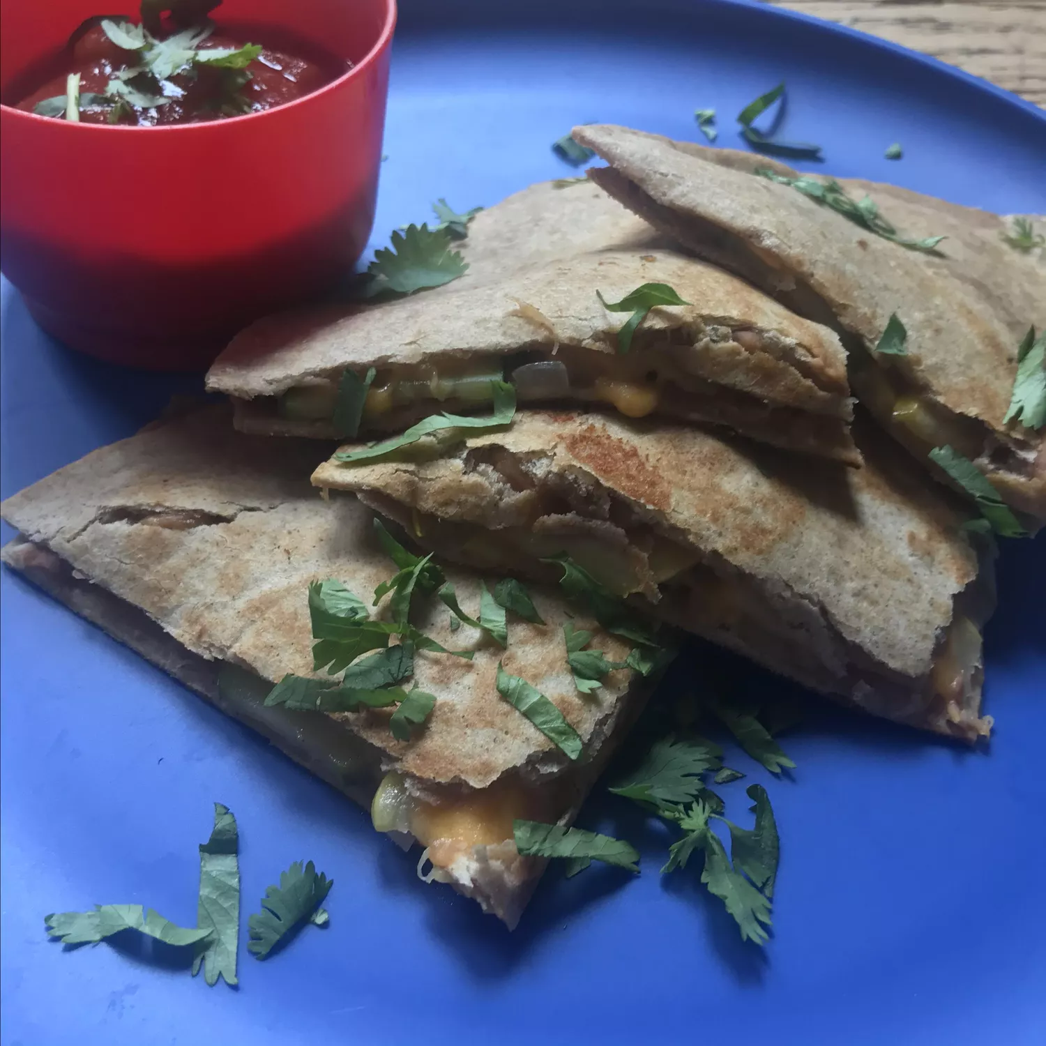 Vegetarian quesadillas