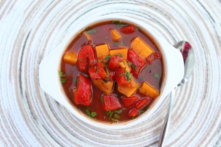 Fiesta sweet potato soup