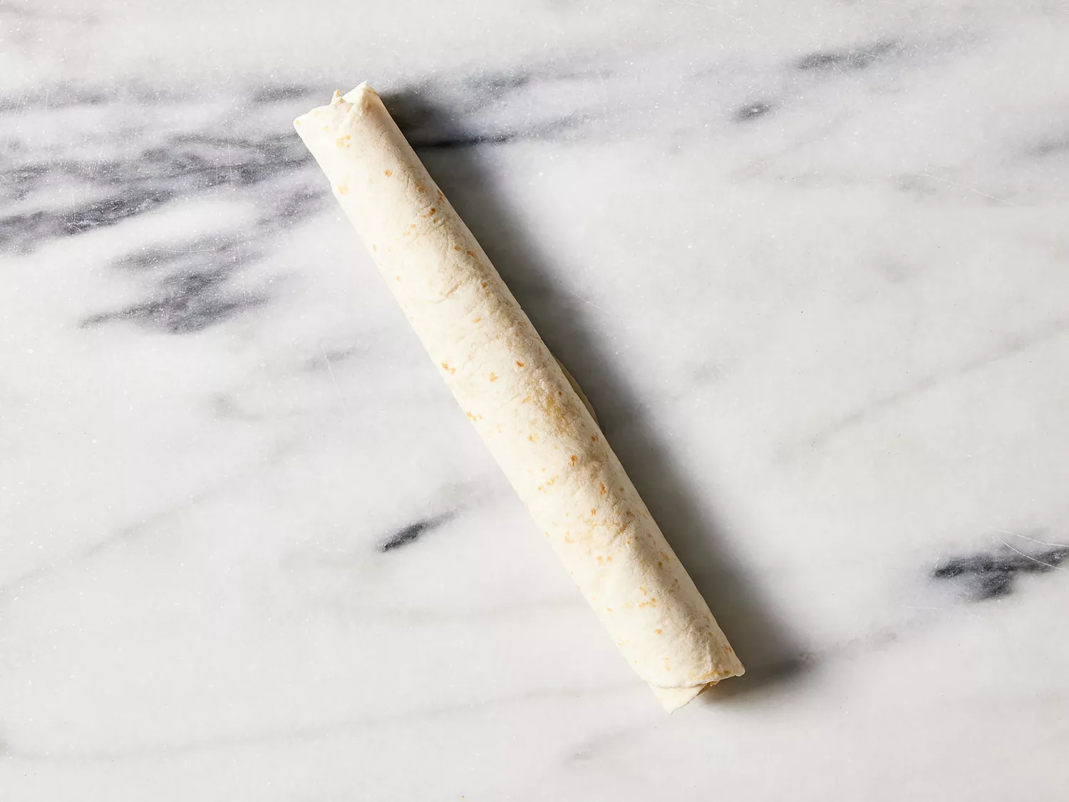 Tortilla rolled up.