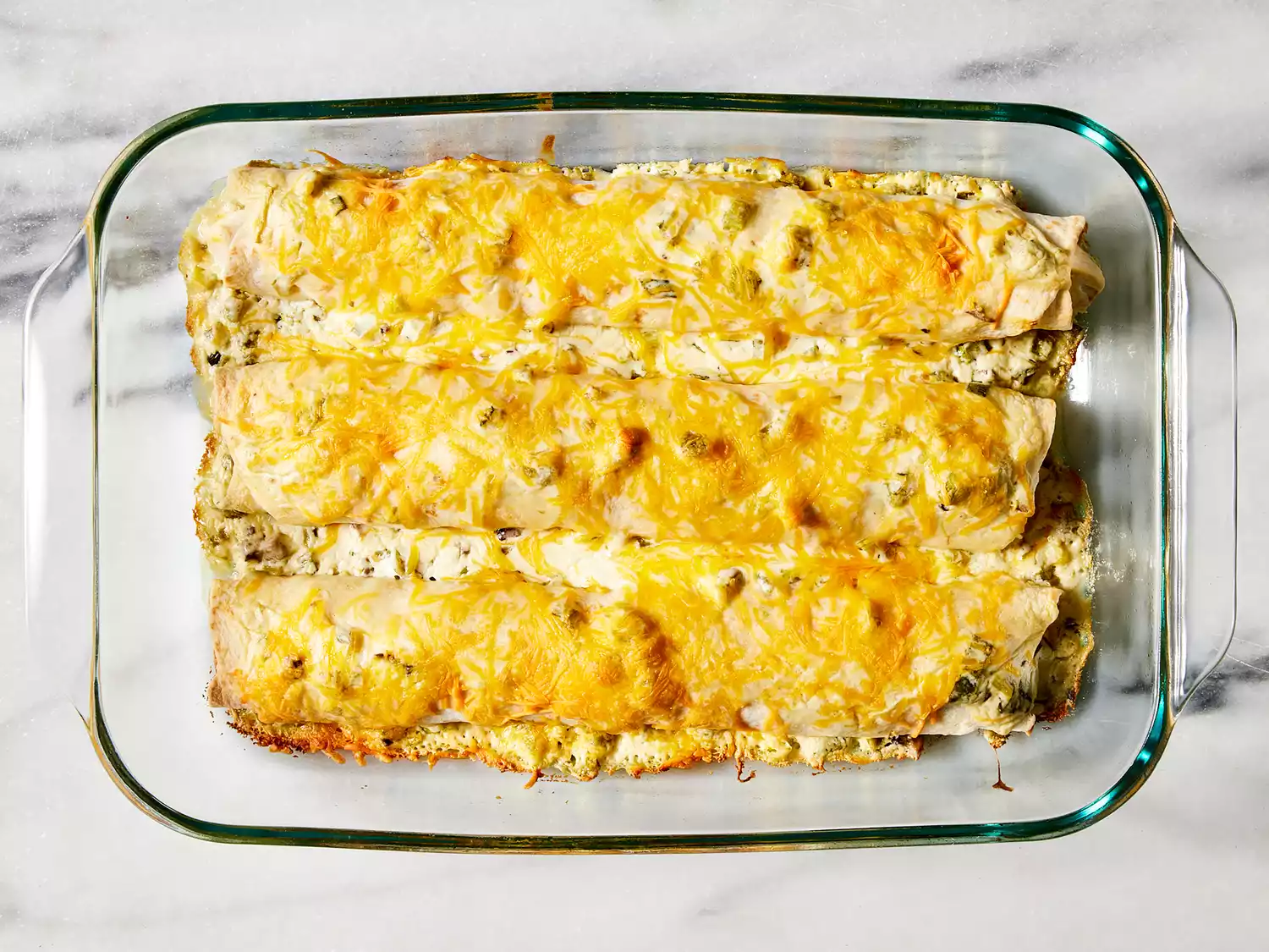 Baked until cheese is lightly browned and bubbly.