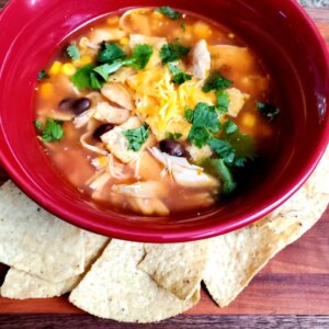 Rotisserie chicken tortilla soup