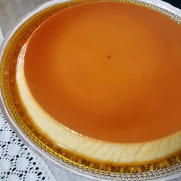 Creamy caramel flan
