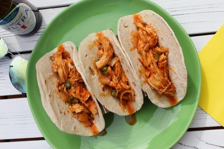 Chipotle bbq chicken tinga tacos