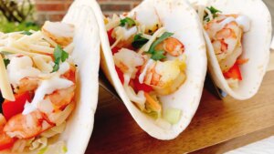 Twisted air fryer shrimp tacos