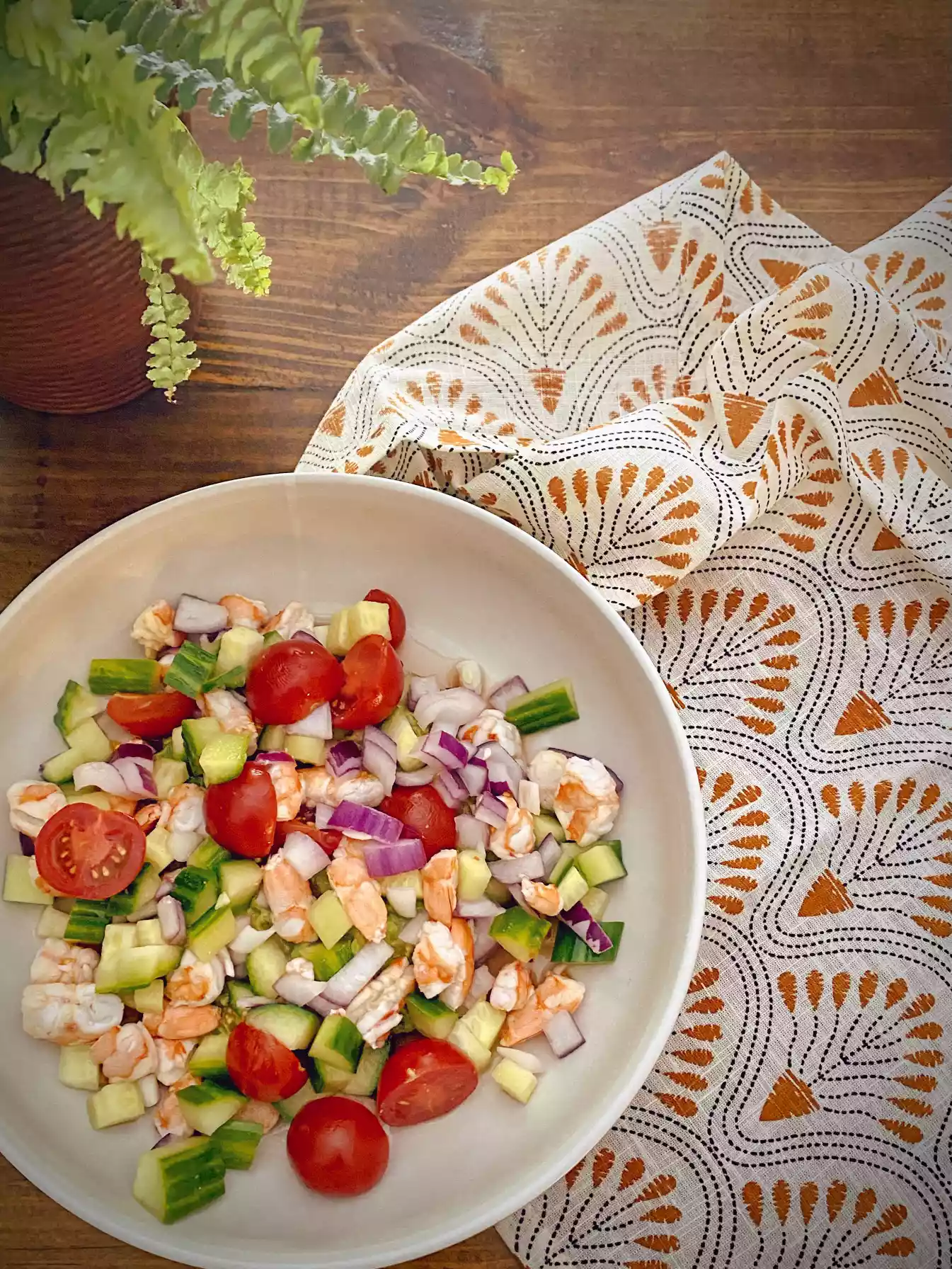 Easy shrimp ceviche