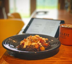 Black beans with pico de gallo