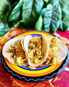 Migas breakfast tacos