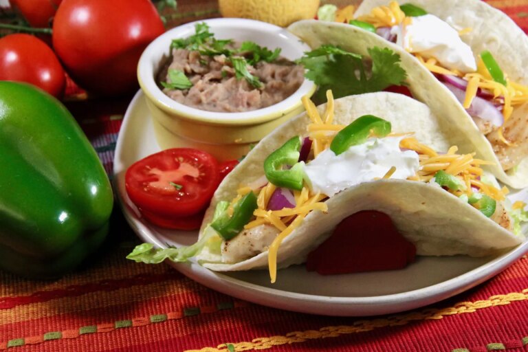 Spicy fish tacos