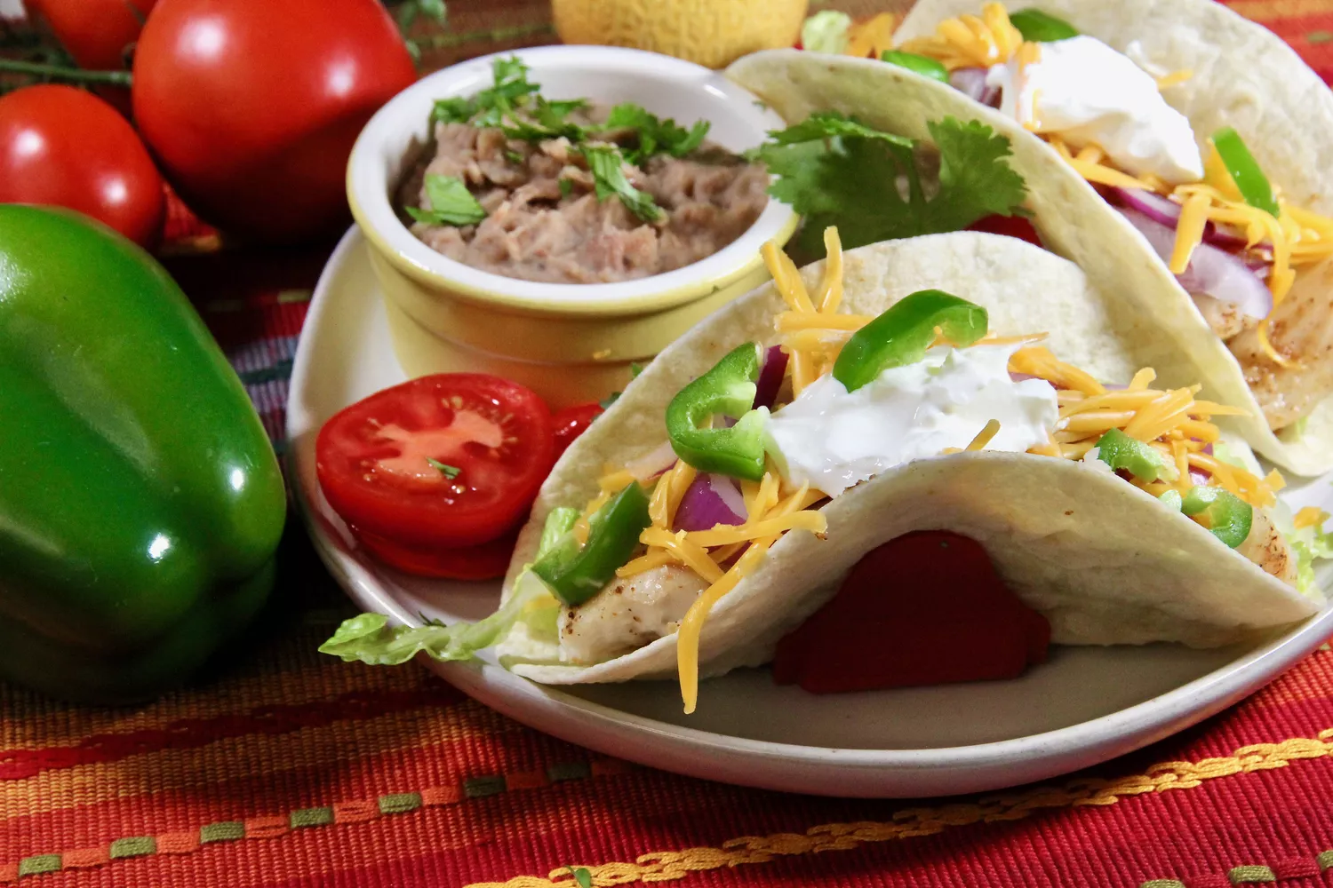 Spicy fish tacos