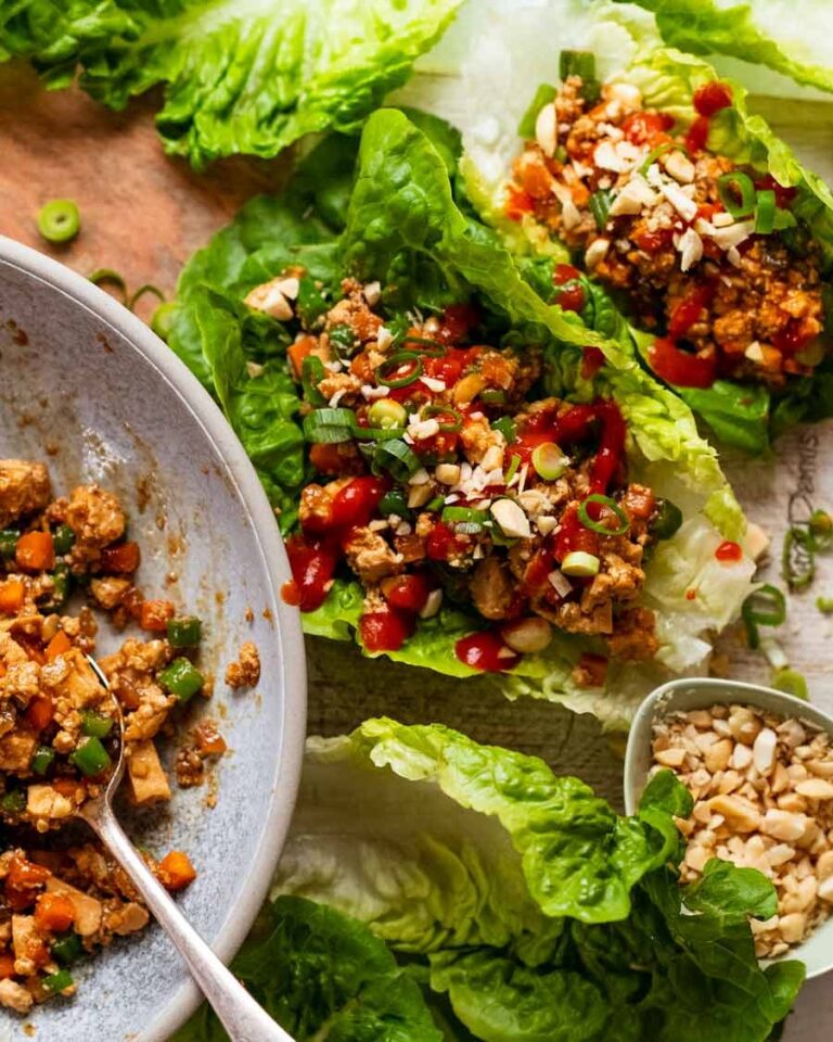 AWESOME vegetarian lettuce wraps Recipe