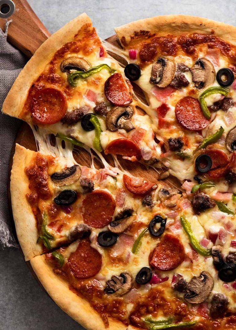 An excellent NO YEAST Pizza Dough – super quick! Recipe