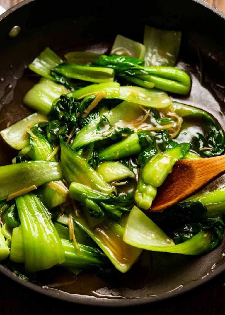 Bok Choy in Ginger Sauce Recipe