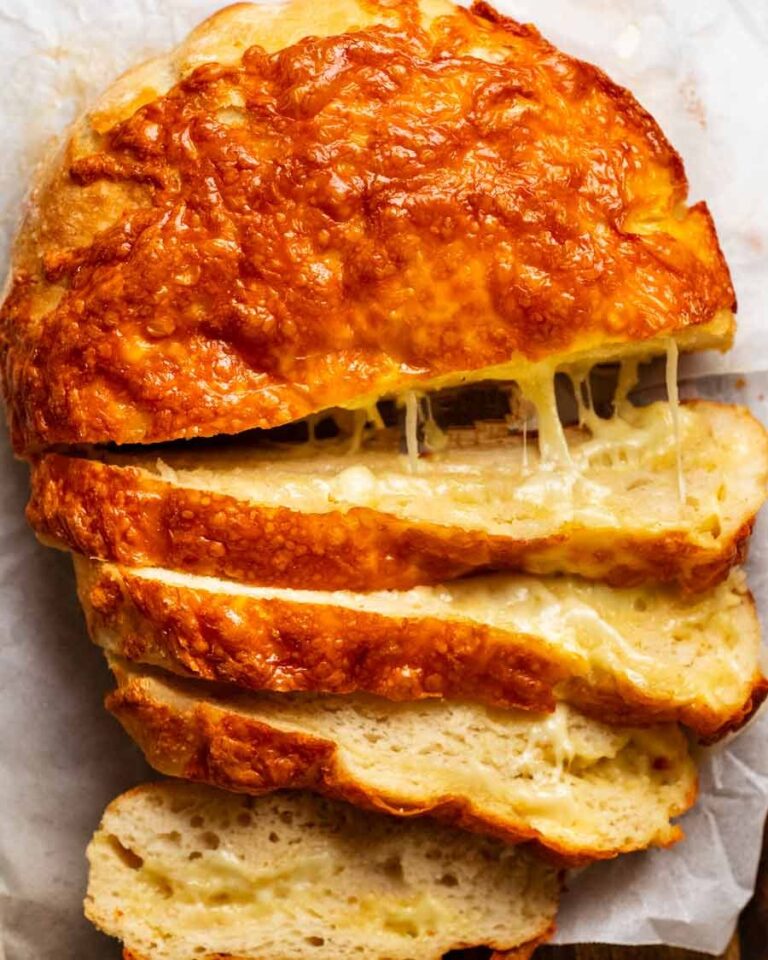 Cheese Bread (no knead!) Recipe