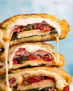 Bread bowl sandwich christmas leftover ham turkey 6.jpg