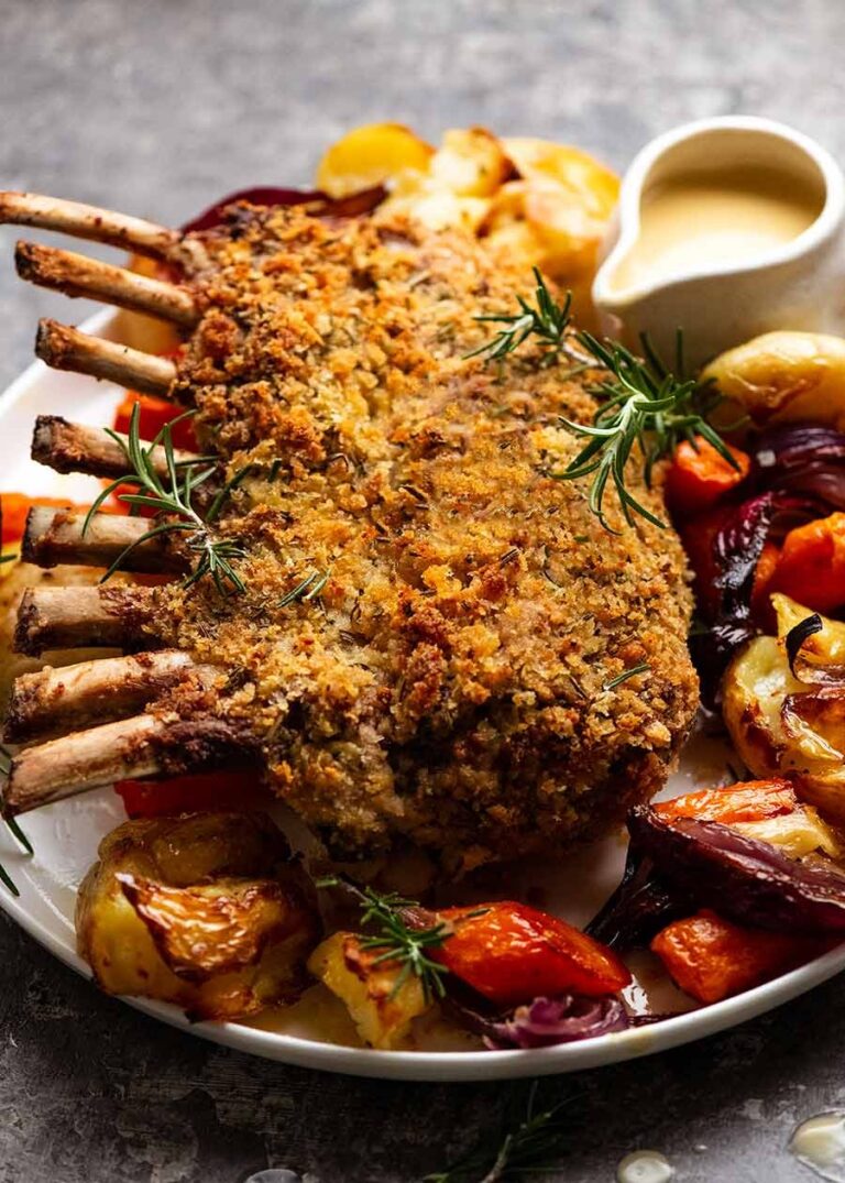 Rosemary Crumbed Rack of Lamb Recipe