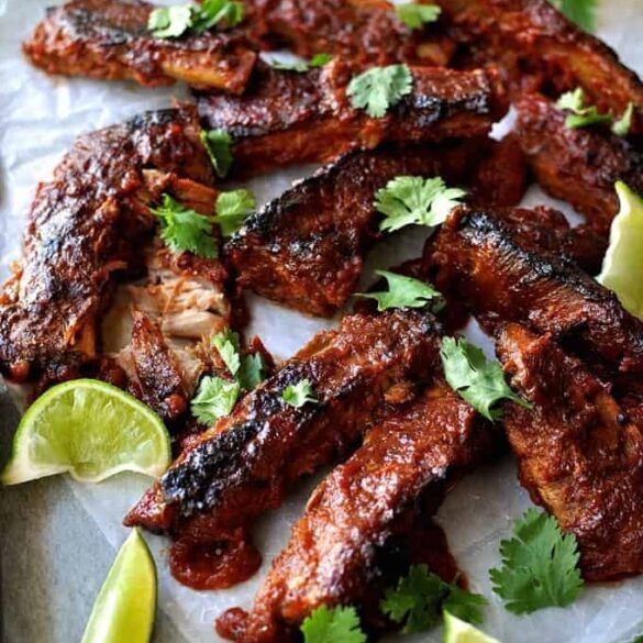 Oven Baked Ribs with Chipotle BBQ Sauce Recipe