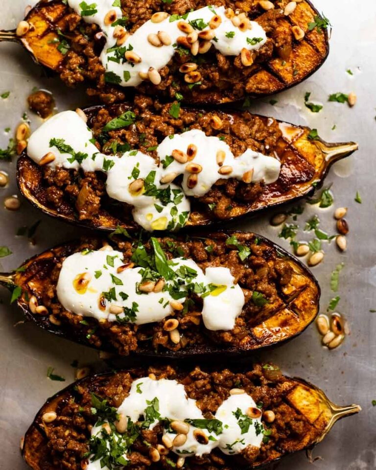 Easy Moroccan Stuffed Eggplant (beef or lamb) Recipe