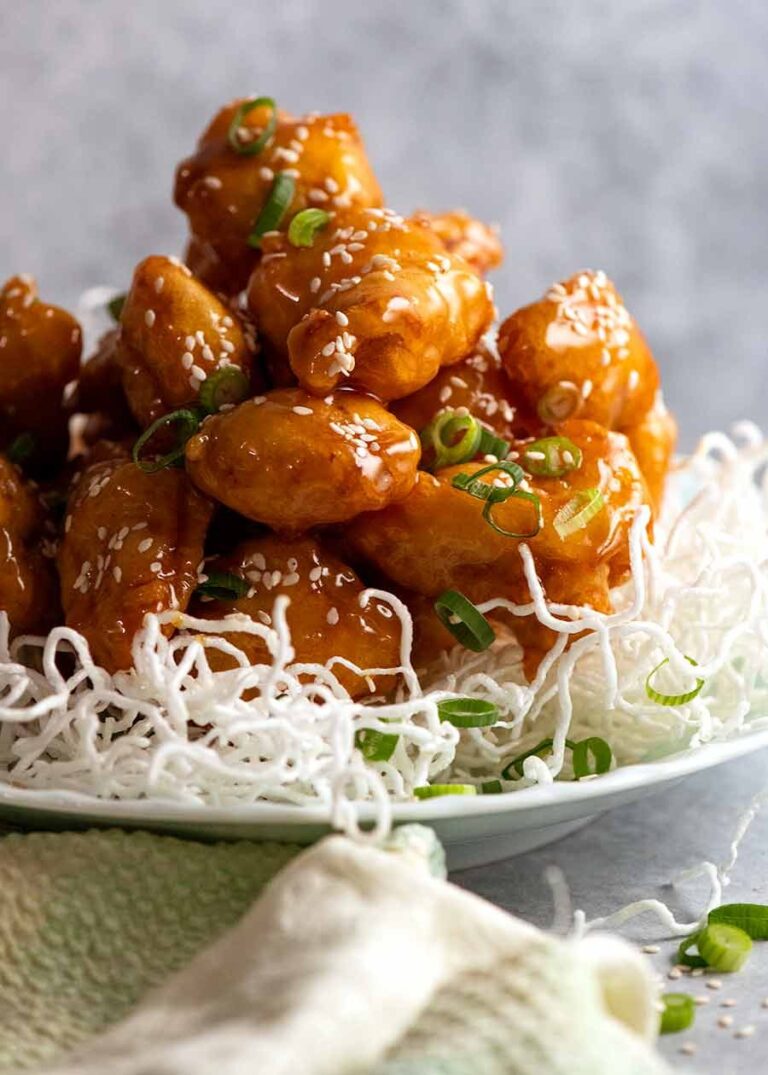 Honey Chicken – STAYS CRISPY for hours! Recipe