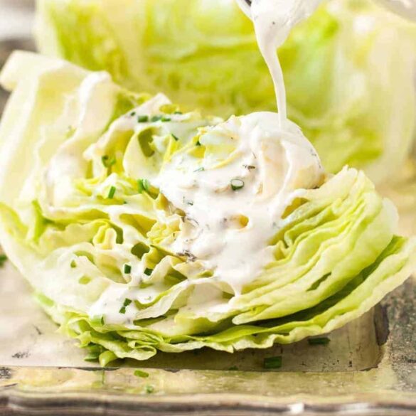 Iceberg Wedge Salad with Ranch Dressing Recipe Iceberg Wedge Salad with Ranch Dressing Recipe