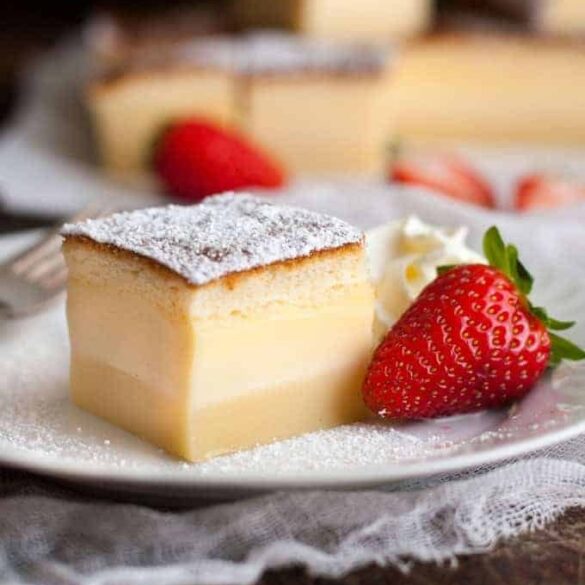 Magic Three Layer Custard Cake Recipe