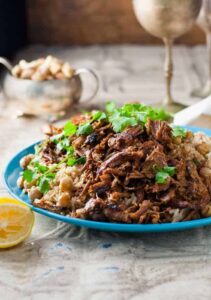 Middle eastern shredded lamb chickpea pilaf rice 1.jpg