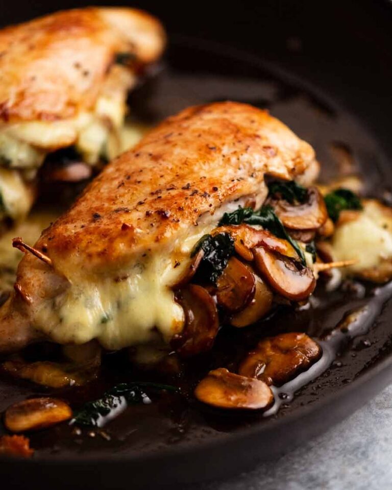 Mushroom-Stuffed Chicken Breast Recipe