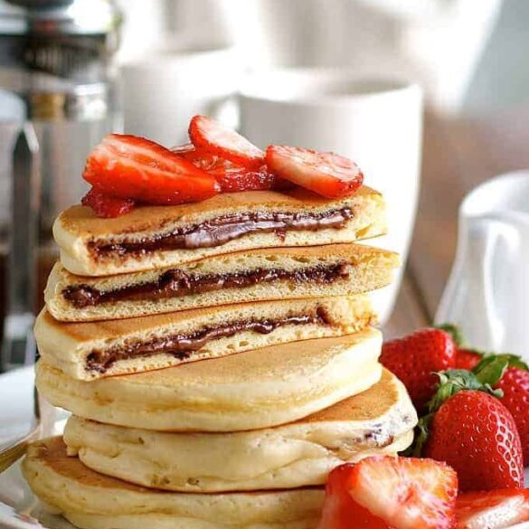Nutella Stuffed Pancakes Recipe