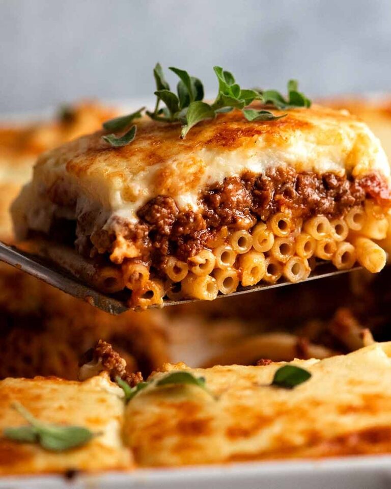Pastitsio (Greek beef pasta bake) Recipe