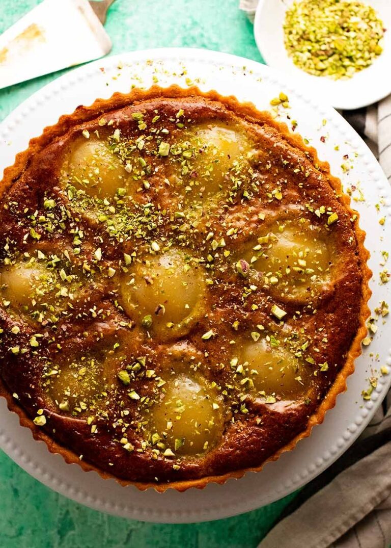 Pistachio Pear Tart Recipe