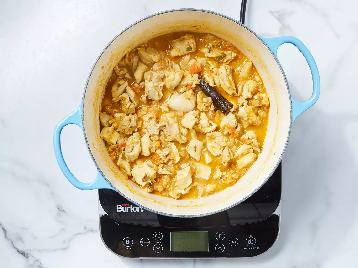 chicken added to skillet, mixing well and cooking until gravy is thickened.