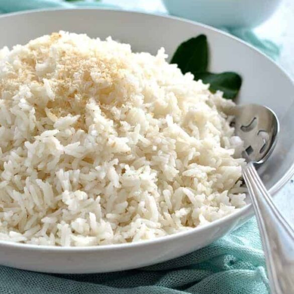 Coconut Rice (fluffy, not gluey!) Recipe