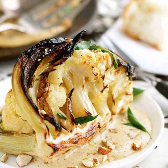 Roasted Cauliflower with Almond Sauce (Ester Restaurant) Recipe