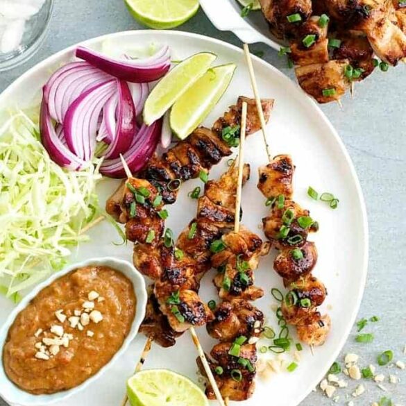 Satay Chicken with Peanut Sauce (Indonesian/Bali) Recipe