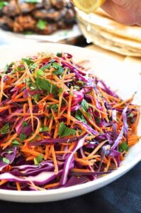 Shredded red cabbage carrot and mint salad.jpg
