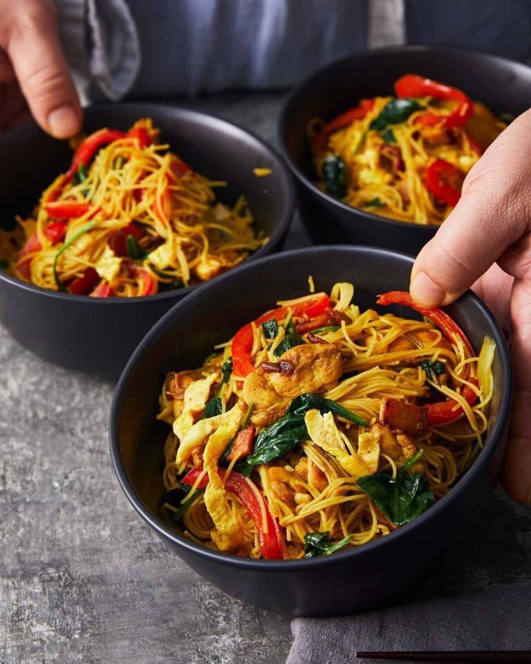 Singapore Chicken Vermicelli Noodles Recipe
