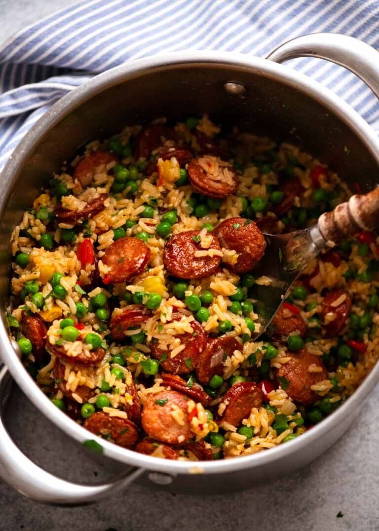 Smoked Sausage and Rice – quick one pot meal Recipe