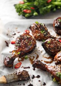 Sticky baked chicken drumsticks in plum sauce 4.jpg