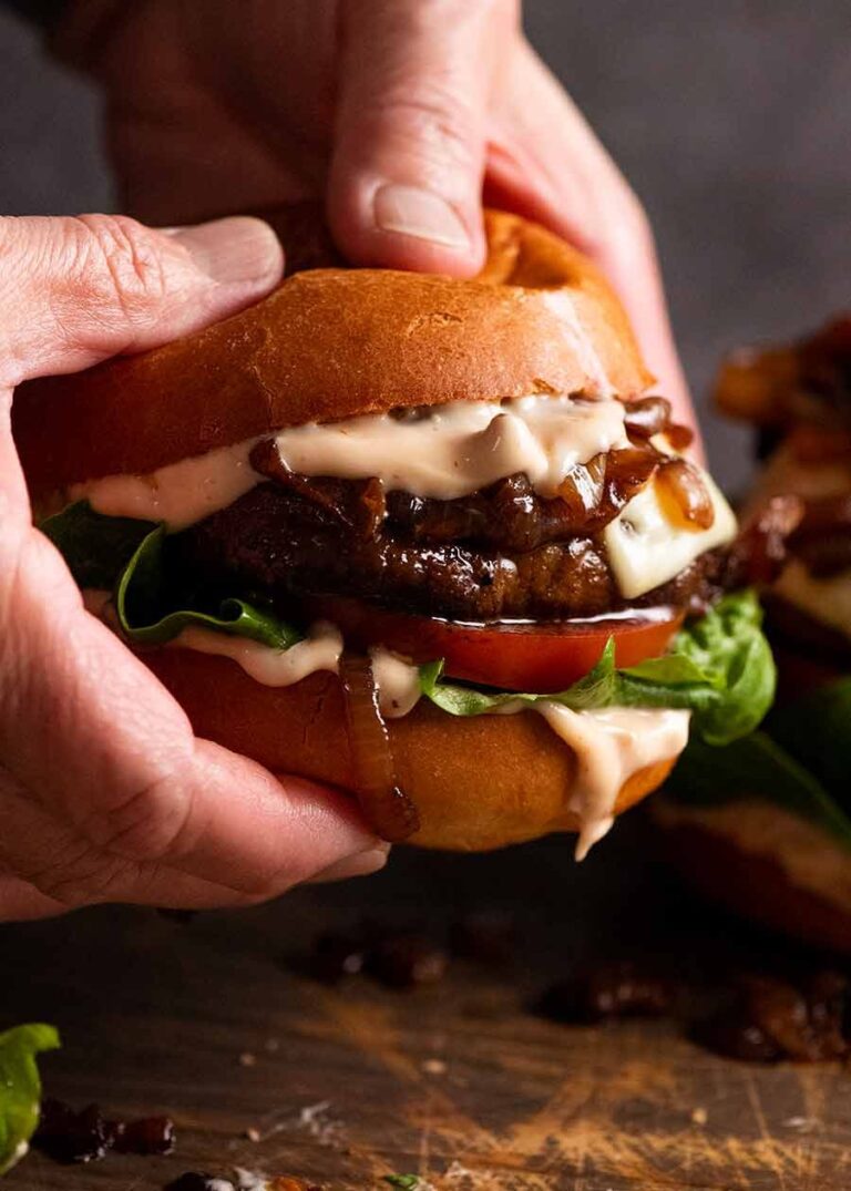 Swiss Mushroom Burgers (quick & easy) Recipe
