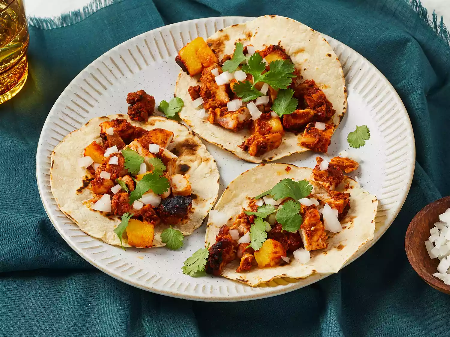 chicken al pastor tacos