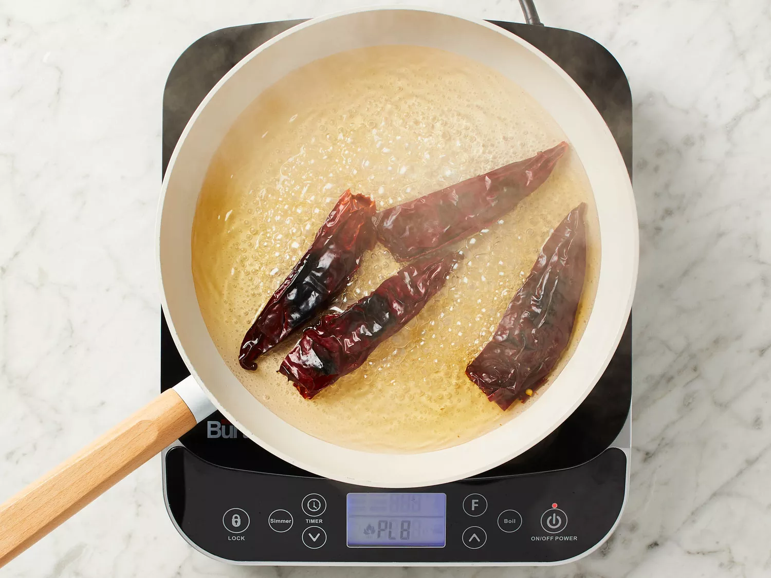 boiling chilis